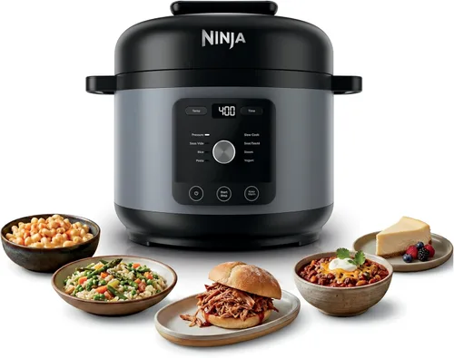 Miniatura 15 de Ninja HyperHeat PC201WH - Olla eléctrica a presión 9 en 1 Olla múltiple de 6.5 cuartos de galón con salteado/salteado, olla de arroz, olla