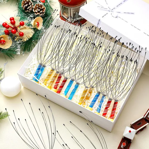 Miniatura 7 de Soaoo Masajeador manual de cabeza para el cuero cabelludo, 36 unidades, regalo de Navidad, alambre de acero de mano, rascador de cabeza con mango