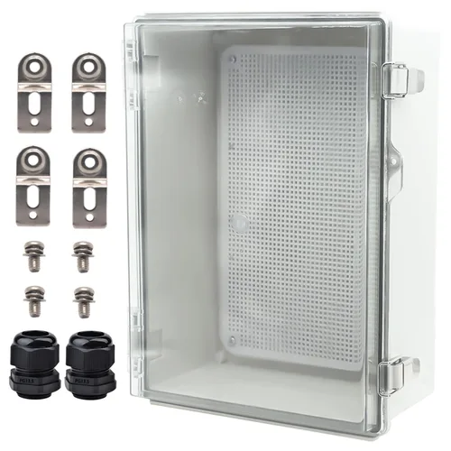 Miniatura 39 de Caja Eléctrica Impermeable para Exteriores Caja de Conexiones Resistente a la Intemperie IP67 Carcasa de Plástico ABS Caja de Proyecto