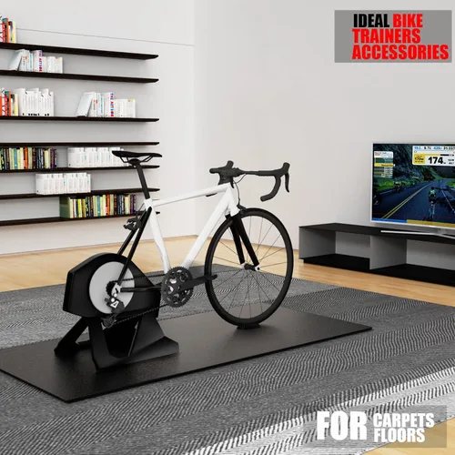 Miniatura 7 de Cycleclub Alfombrilla de bicicleta compatible con bicicleta Peloton, elíptica, alfombra de cinta de correr, 0.236 in de grosor, almohadilla