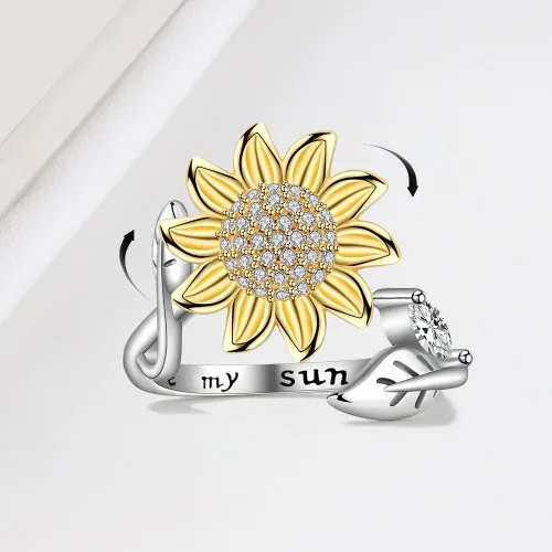 Miniatura 70 de Anillo de plata 925, anillos de plata ajustables para mujer, anillos de pulgar abiertos, anillos de circonio, anillos ajustables, anillos abiertos