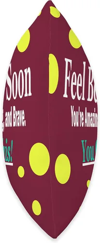 Miniatura 2 de DesignsByKelley Best Wishes Fast Recovery Gifts Feel Better Soon Gifts for Women Kids - Almohada de recuperación (16.0 x 16.0 in), multicolor