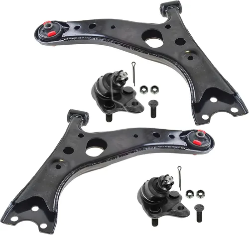 Miniatura 11 de TRQ Brazo de control delantero superior e inferior con rótula juego de 4 piezas compatible con Land Rover Range Rover 2003-2012