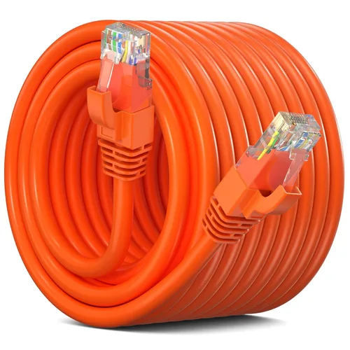 Miniatura 32 de Maximm Cable Ethernet Cat 6, cable de red y conexión de alta velocidad de 100 pies, UTP, 10 Gbps, cable Ethernet de 550 MHz, color negro