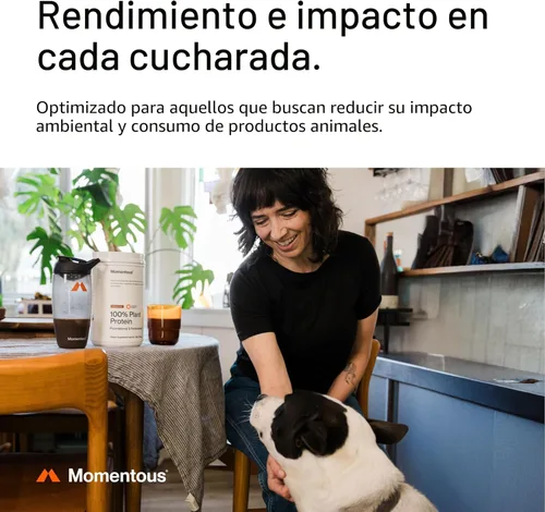 Miniatura 5 de Momentous - Proteína vegana en polvo - 20 g de proteína a base de plantas - Certificada NSF para el deporte - Sin gluten - Sin transgénicos - 22