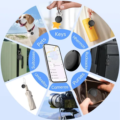 Miniatura 7 de Rastreador Bluetooth Android - Paquete de 2 localizadores de artículos que funcionan con Google Find My App (solo para Android), etiqueta