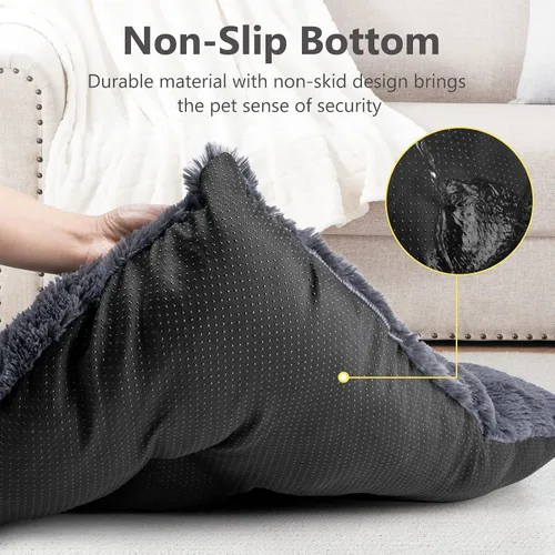 Miniatura 4 de JOEJOY Almohadilla grande para cama para perro, cama de lujo lavable para perros, almohadilla suave antideslizante para perros grandes, medianos