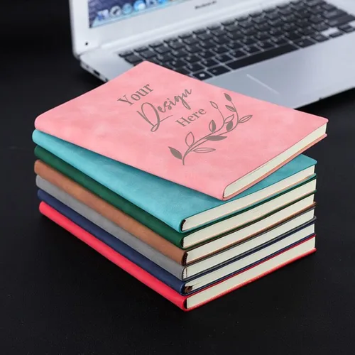 Miniatura 5 de Diario personalizado, cuaderno personalizado de piel sintética con diseño, 200 páginas rayadas, libro diario para estudiantes de negocios Estilo 1