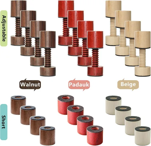 Miniatura 9 de Tabla de cortar patas ajustables, patas ajustables de madera para tabla de cortar de encimera, kit para elevar y antideslizante tus tablas de cortar