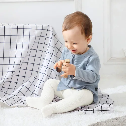 Miniatura 6 de Leotardos Zando suaves para niño, mallas sin costuras, de punto para bebé, cálidos, leotardos para recién nacido