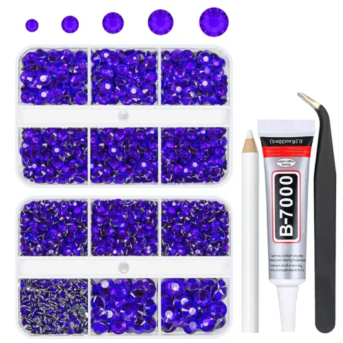 Miniatura 47 de qiipii Resina Metálica Plata Diamantes de Imitación con Parte Posterior Plana para Adornar Manualidades, Piedras Planas de 2mm-6mm, Gemas de Plata