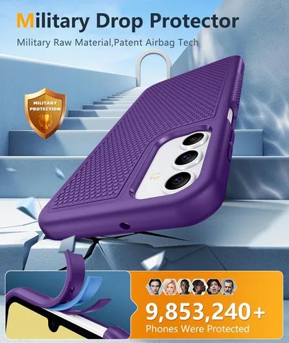 Miniatura 755 de FNTCASE Funda para iPhone 17 Pro: Fundas delgadas translúcidas de color azul claro compatibles con MagSafe, protección completa de la cámara