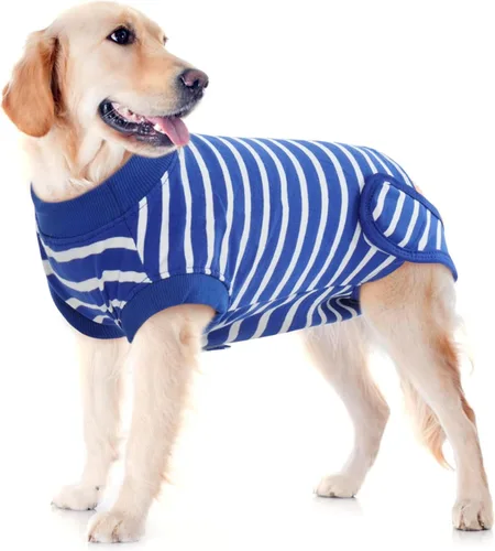 Miniatura 21 de IDOMIK Traje de recuperación para perros – Mono ajustable antilamidas para después de la cirugía, traje esterilizador de esterilización masculino