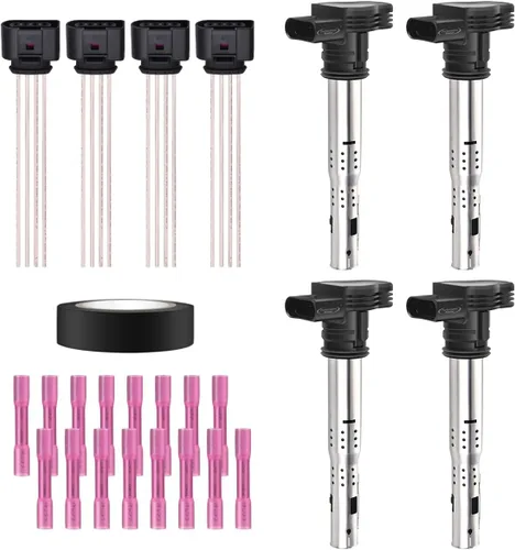 Miniatura 46 de Juego de 4 bobinas de encendido y conector hembra arnés de enchufe compatible con Infiniti Frontier Altima Versa Sentra NV200 Rogue FX50 QX60 QX70