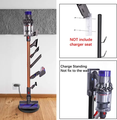 Miniatura 3 de XIGOO Soporte de almacenamiento compatible con aspiradoras y accesorios inalámbricos V15 Detect V11 V10 V8 V7 V6, estación de acoplamiento de suelo