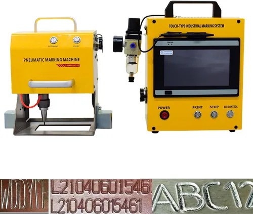 Miniatura 8 de US Stock Máquina de grabado neumática portátil Dot Peen Marcado Máquina Grabador neumático 80X40mm (3.1x1.6 pulgadas) Área de grabado