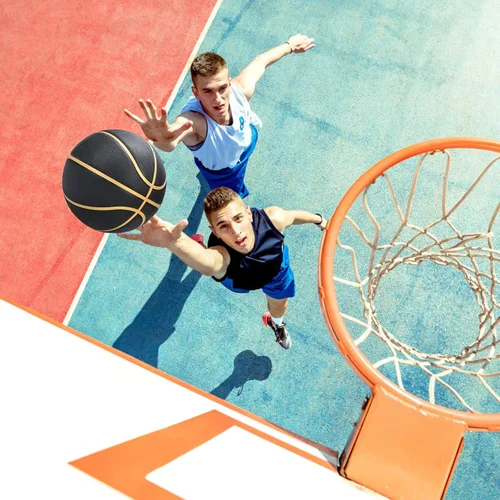 Miniatura 4 de Dakapal Baloncesto de goma tamaño 5 para adolescentes y adultos, pelotas de baloncesto para interiores y exteriores, para juegos, gimnasio