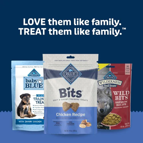 Miniatura 9 de Blue Buffalo Bits Golosinas suaves para entrenamiento para perros, hechas con ingredientes naturales y mejoradas con DHA, receta de pollo, bolsa