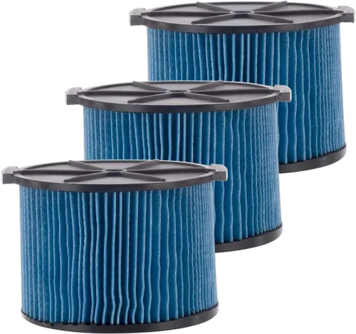 Miniatura 8 de VF3500 - Filtro de cartucho de polvo fino de 3 capas, pieza de repuesto 26643 compatible con aspiradoras portátiles RIDGID de 3 a 4.5 galones, 1