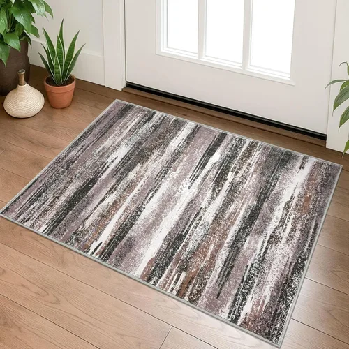 Miniatura 58 de Alfombra de pasillo moderna Lansny 2 x 6 pulgadas, alfombra de cocina lavable verde mostaza multicolor, alfombra antideslizante suave para pasillo