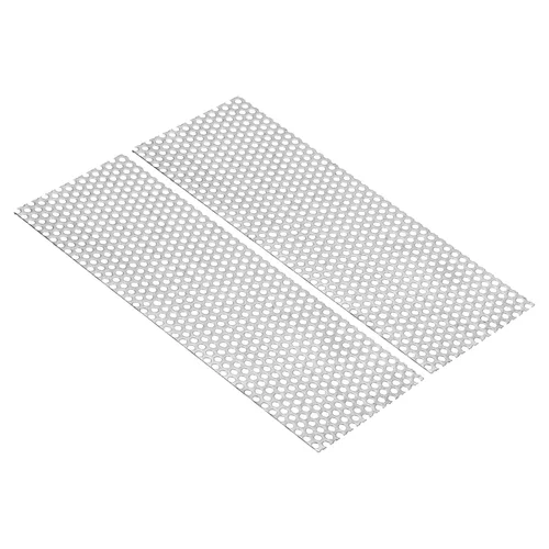 Miniatura 14 de PATIKIL Hoja perforada de acero inoxidable 304 de 11.8 x 4 pulgadas, agujero de 0.2 pulgadas 19GA expandido de malla metálica para rejilla