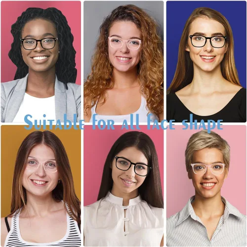 Miniatura 5 de Gafas con filtro de luz azul, paquete de 2 lentes de luz azul para hombre, anteojos de luz azul para mujer, anteojos con luz azul para fatiga ocular