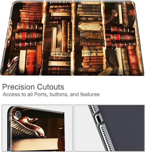 Miniatura 83 de Funda para tablet Fire 7 (12ª generación, versión 2022), delgada, a prueba de golpes, delgada, de piel sintética, con función de apagado/encendido