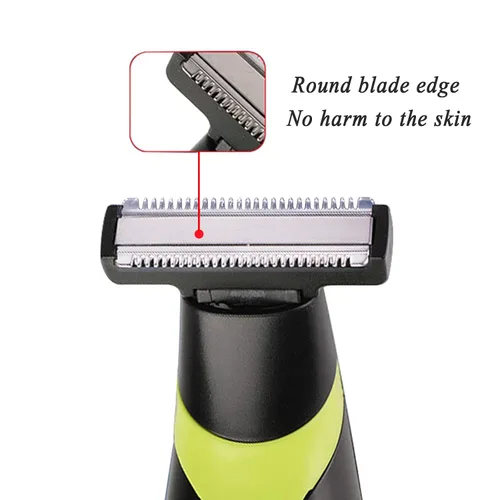 Miniatura 4 de INVODA OneBlade - Cabezales híbridos de repuesto para recortadora y afeitadora eléctrica para hombres, impermeable, húmedo y seco (paquete de 1)