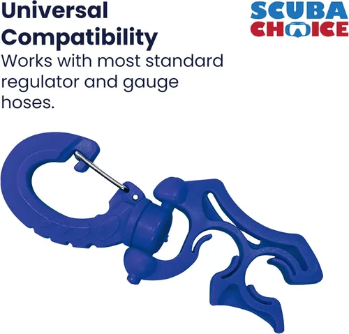 Miniatura 4 de Clip de soporte de manguera de buceo – Organizador de manguera seguro doble LP/HP para configuración BCD y gestión de equipos de buceo – Accesorio