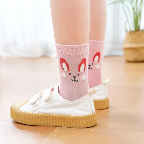 Miniatura 3 de Cozi Foot 5 pares de calcetines de algodón suaves y lindos para niñas pequeñas y grandes