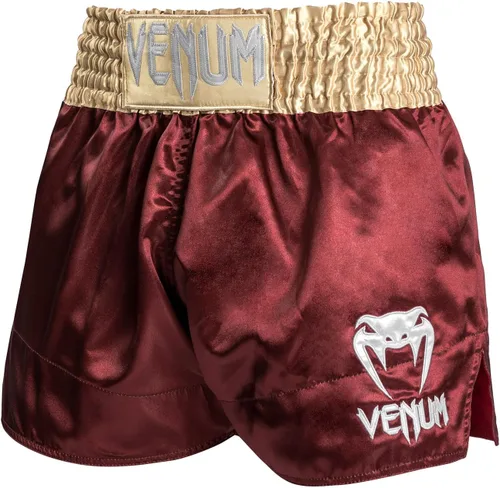 Miniatura 2 de Venum Pantalones cortos clásicos de Muay Thai, borgoñaoroblanco, talla M