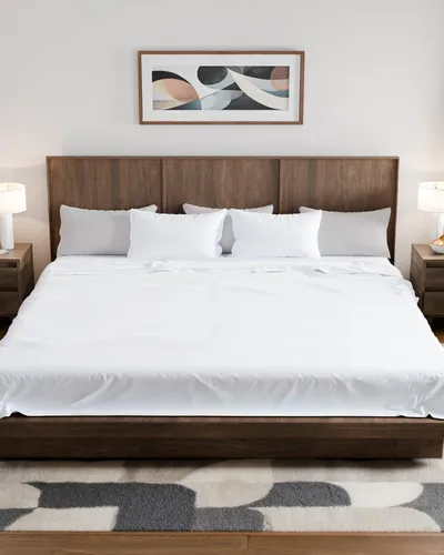 Miniatura 10 de Juego de sábanas tamaño King para RV de 72" x 80" - Sábanas de 4 piezas para cama RV Short Queen - Ultra suaves, transpirables y refrescantes - 01