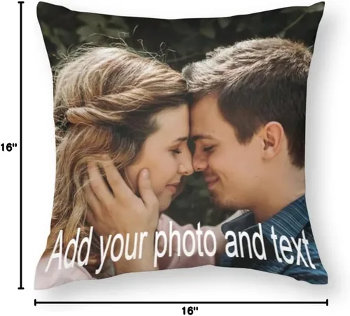 Miniatura 7 de Almohadas personalizadas con imagen, almohada personalizada con foto, regalos personalizados para cumpleaños, Navidad, Halloween, Día del Padre, Día