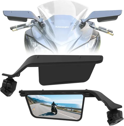 SHEJISI Espejos de motocicleta para Honda CBR 300R 500R 1000RR 600RR, Kawasaki Ninja 650 500 300 ZX-10R 6R, Suzuki GSX R1000 600, Yamaha R1 R6 R7,