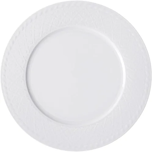 Miniatura 6 de Villeroy & Boch Cellini - Plato llano, 10.5 pulgadas, porcelana premium, color blanco
