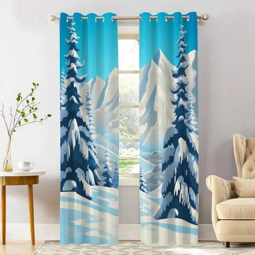 Miniatura 15 de Shrahala Cortinas de nivel de chakras con mandala beige para ventanas de cocina, paneles de cortina de ventana de mandala multicapa de poliéster