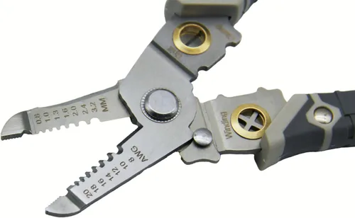 Miniatura 3 de TMAX 8-20 AWG Herramienta profesional para engarzar cables, cortador de alambre, crimpadora de cables, pelacables, herramientas de cableado