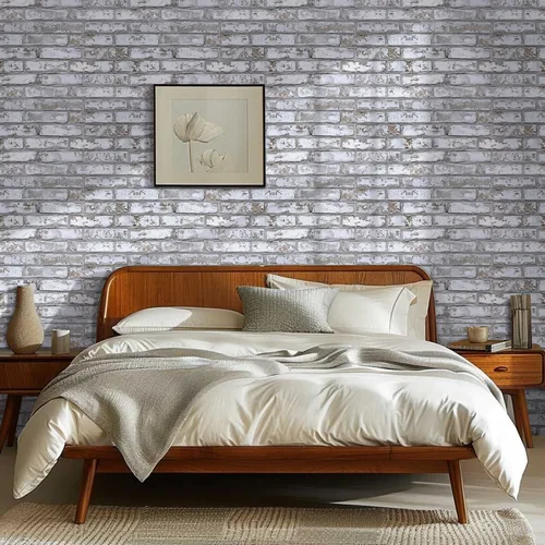 Miniatura 3 de Commomy Paneles de pared 3D de ladrillo sintético, 12 piezas de 22.8 x 11.8 pulgadas, azulejos finos y adhesivos de PVC UrltraLight para cocina