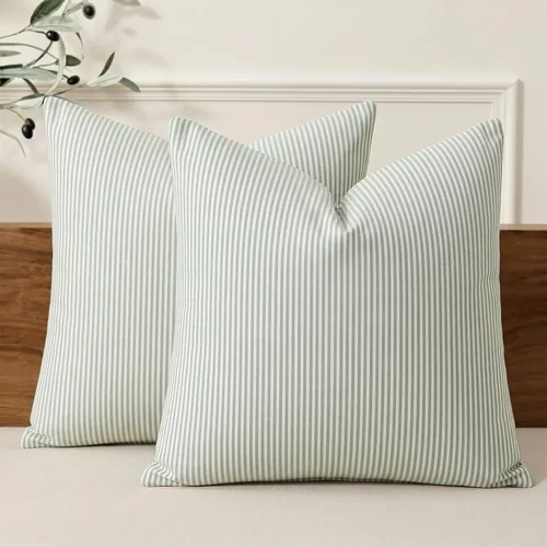 Miniatura 9 de CARRIE HOME Juego de 4 fundas de almohada a cuadros blancos y negros de 18 x 18 pulgadas para exteriores, decoración de granja a cuadros de búfalo