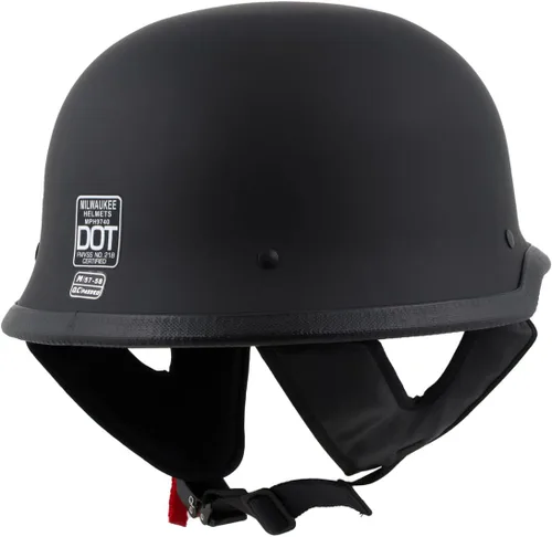 Miniatura 8 de Milwaukee Helmets MPH9740DOT Motorrad DOT - Casco de motociclista de media cara, color negro mate, talla S