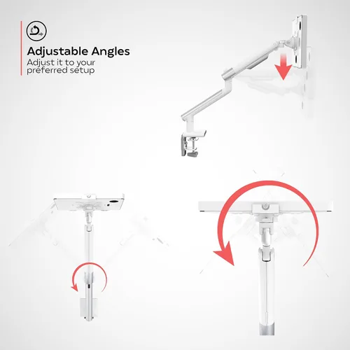 Miniatura 3 de CTA Digital Soporte de abrazadera para brazo de tableta para escritorios con seguridad antirrobo para iPad serie 10.2 - iPad Air 3 - y iPad Pro 10.5