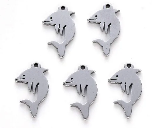 Miniatura 24 de Craftdady Colgantes de eslabones de conector de acero inoxidable, colgantes de mariposa con marco de metal, adornos colgantes para hacer joyas