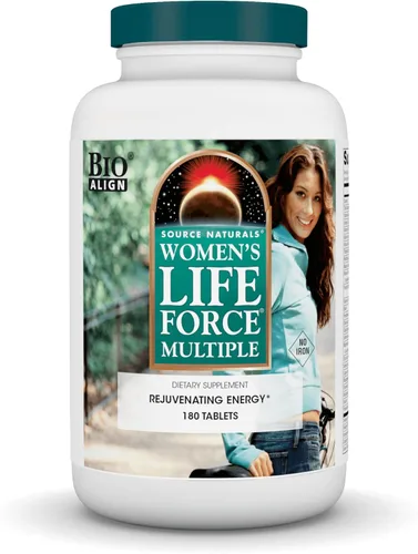 Miniatura 7 de Source Naturals Women's Life Force - Multivitamínico completo diario con 13 vitaminas esenciales, antioxidantes, hierbas, nutrientes y minerales
