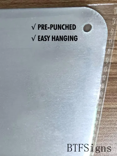 Miniatura 2 de BTFSigns Letrero de aluminio de 6 x 8 pulgadas con texto en inglés "Fucks Given 0", letrero de metal blanco y negro divertido para garaje