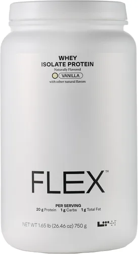 LTH Aislamiento de proteína de suero Flex – Confiado por Life Time Members – Proteína en polvo sin lactosa – Certificado NSF para deporte – Bajo en