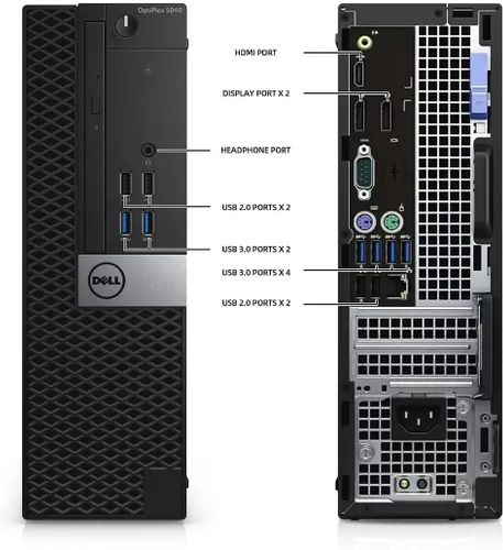 Miniatura 4 de Dell OptiPlex 5040 SFF - Paquete de computadora de escritorio con configuración con nuevo monitor FHD de 23.8", Intel Core i5-6600 3.3GHz, 8GB RAM