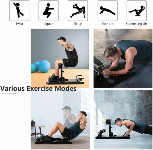 Miniatura 6 de Máquina de sentadillas Sissy, máquina SPORFIT para sentadillas profundas, máquinas de entrenamiento de fuerza de piernas ajustables,