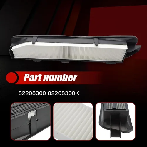 Miniatura 4 de FZJDSD Kit de carcasa y filtro de aire de cabina negro compatible con Jeep Grand Cherokee 1999-2010# 82208300 82208300K ACC Juego de filtros