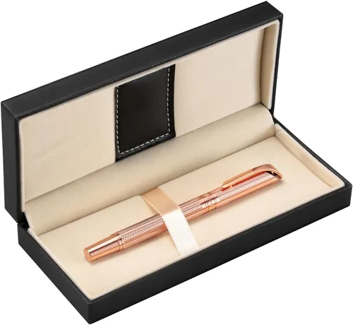 Miniatura 9 de Pemmeed Bolígrafo de Bola de Tinta Líquida para Mujeres Caja de Lujo Bolígrafo de Gel Tinta Negra Bolígrafo Elegante Recargable para Oficina