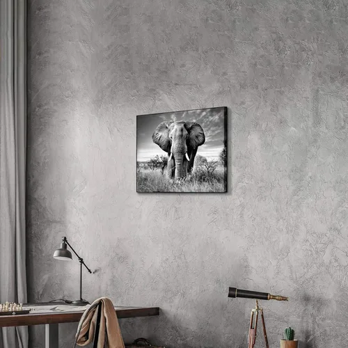 Miniatura 4 de Arte de pared enmarcado de bisonte americano, imagen rústica de vida silvestre, animales pintados, impresiones de búfalo, ilustraciones de madera